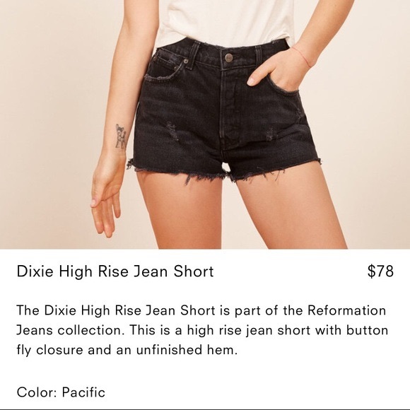 Reformation Dixie High Rise Shorts - Picture 3 of 8